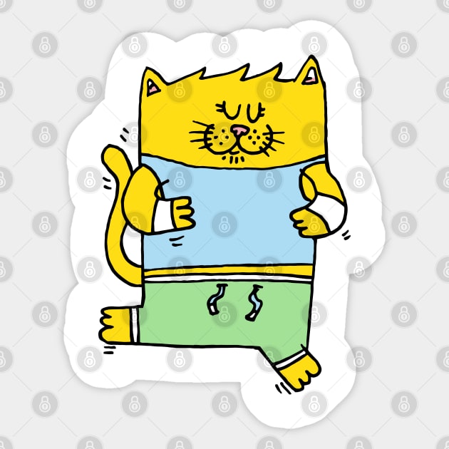 Meow is running Sticker by adrianserghie